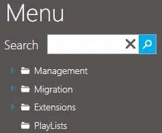 PlayLists Menu